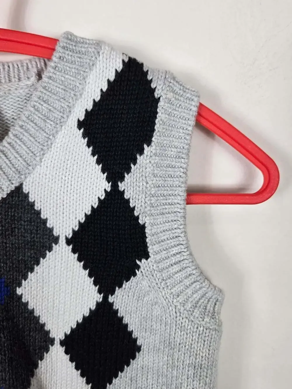 Gymboree Baby Argyle Sweater Vest 3-6M Cotton Preppy Academia 2010